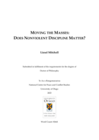 Moving the masses: Does nonviolent discipline matter?