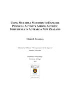 Using multiple methods to explore physical activity among autistic individuals in Aotearoa New Zealand