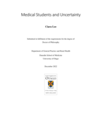 Medical students and uncertainty