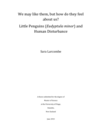 Little Penguins (Eudyptula minor) and Human Disturbance