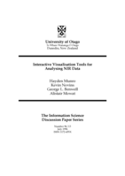 Interactive visualisation tools for analysing NIR data