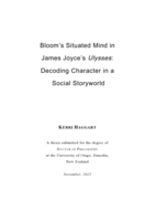 Bloom's Situated Mind in James Joyce's Ulysses: Decoding Character in a Social Storyworld