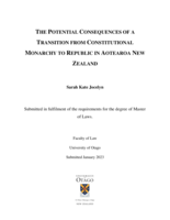 The Potential Consequences of a Transition from Constitutional Monarchy to Republic in Aotearoa New Zealand