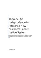 Therapeutic Jurisprudence in Aotearoa New Zealand's Family Justice System