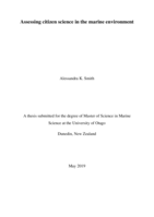 Assessing citizen science in the marine environment