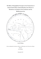 The Roles of Geographical Concepts in the Construction of Ancient Greek Ethno-cultural Identities, from Homer to Herodotus: An Analysis of the Continents and the Mediterranean Sea