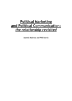 Political marketing and political communication: the relationship revisited