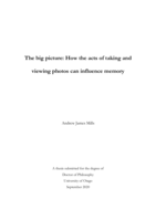 The big picture: How the acts of taking and viewing photos can influence memory