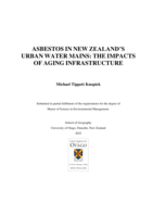 Asbestos in New Zealand's  Urban Water Mains: The Impacts of Aging Infrastructure