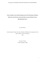Under Surveillance: Does Global Positioning System (GPS) Monitoring of Offenders Really Work and What Does the Dynamic Risk Assessment Offender Re-Entry (DRAOR) Really Tell Us?