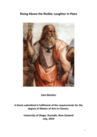 Rising Above the Risible: Laughter in Plato