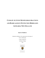 Climate activist knowledge-practices and radicalism in Extinction Rebellion Aotearoa New Zealand