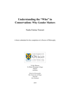 Understanding the “who” in conservation: why gender matters