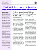 Findings about partner violence from the Dunedin Multidisciplinary Health and Development Study