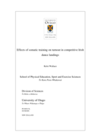 Effects of somatic training on turnout in competitive Irish dance landings