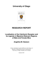 Localisation of the Calcitonin Receptor and its Ligands in Migraine-Relevant Regions of Male and Female Mice