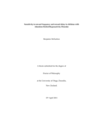 Sensitivity to reward frequency and reward delay in children with Attention-Deficit/Hyperactivity Disorder