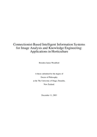 Connectionist-based intelligent information systems for image analysis and knowledge engineering: applications in horticulture