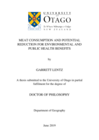 Meat consumption and potential reduction for environmental and public health benefits