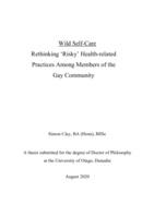 Wild self-care: Rethinking 'risky' health-related practices among members of the gay community
