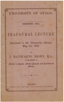 Inaugural lecture delivered in the University Library, May 1st, 1882