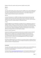 Building on what works: towards a library assessment capability maturity model