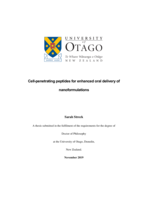Cell-penetrating peptides for enhanced oral delivery of nanoformulations