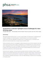 Queenstown outbreak highlights future challenges for clean drinking water