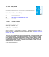 Understanding academics’ adoption of learning technologies: A systematic review