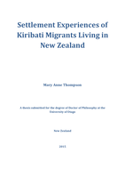 The Settlement Experiences of Kiribati Migrants Living in New Zealand