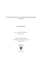 FE-MALE Study: Female Exercisers – Menstrual (follicular And Luteal) Effects, a pilot study