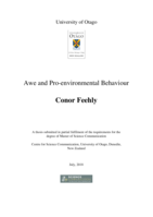 Awe and Pro-environmental Behaviour