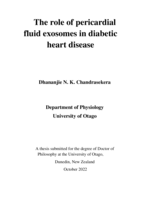 The role of pericardial fluid exosomes in diabetic heart disease