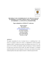 The impact of customer focus to the success of eCommerce systems among small and medium enterprises—a conceptual framework