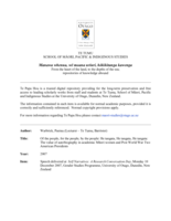Of the people, for the people, by the people: He tangata, He tangata, He tangata - The value of autobiography in academia: Maori women and Post World War Two American Presidents