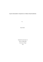 A post-structuralist viewpoint on evidence-based medicine
