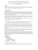 The use of fuzzy tools for small scale decision support systems