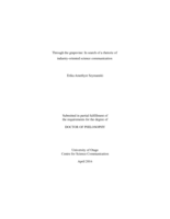 Through the grapevine: In search of a rhetoric of industry-oriented science communication