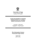 Using data models to estimate required effort in creating a spatial information system