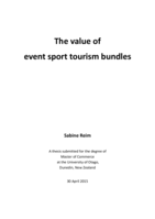 The value of event sport tourism bundles