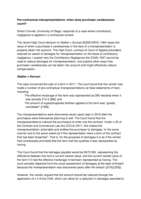 Pre-Contractual Misrepresentations: When does purchaser carelessness count?