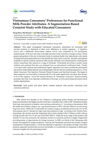 Vietnamese Consumers’ Preferences for Functional Milk Powder Attributes: A Segmentation-Based Conjoint Study with Educated Consumers