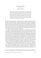 The Absent Vedas