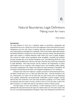 Natural Boundaries, Legal Definitions. Making Room for Rivers