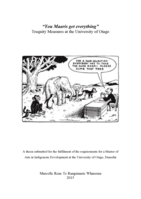 "You Maaris get everything" - Trequity Measures at the University of Otago