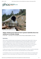 Water infrastructure failures from Cyclone Gabrielle show low resilience to climate change