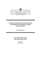 Evolving connectionist systems for on-line, knowledge-based learning: Principles and applications