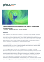 Embracing downward counterfactual analysis to navigate future cyclones
