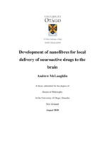 Development of nanofibres for local delivery of neuroactive drugs to the brain