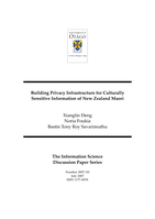Building privacy infrastructure for culturally sensitive information of New Zealand Maori